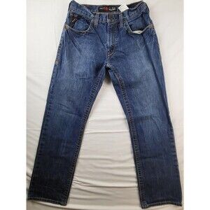 Ariat FR M5 Slim Straight Denim Jeans Mens 32x34 Dark Wash Flame Resistant